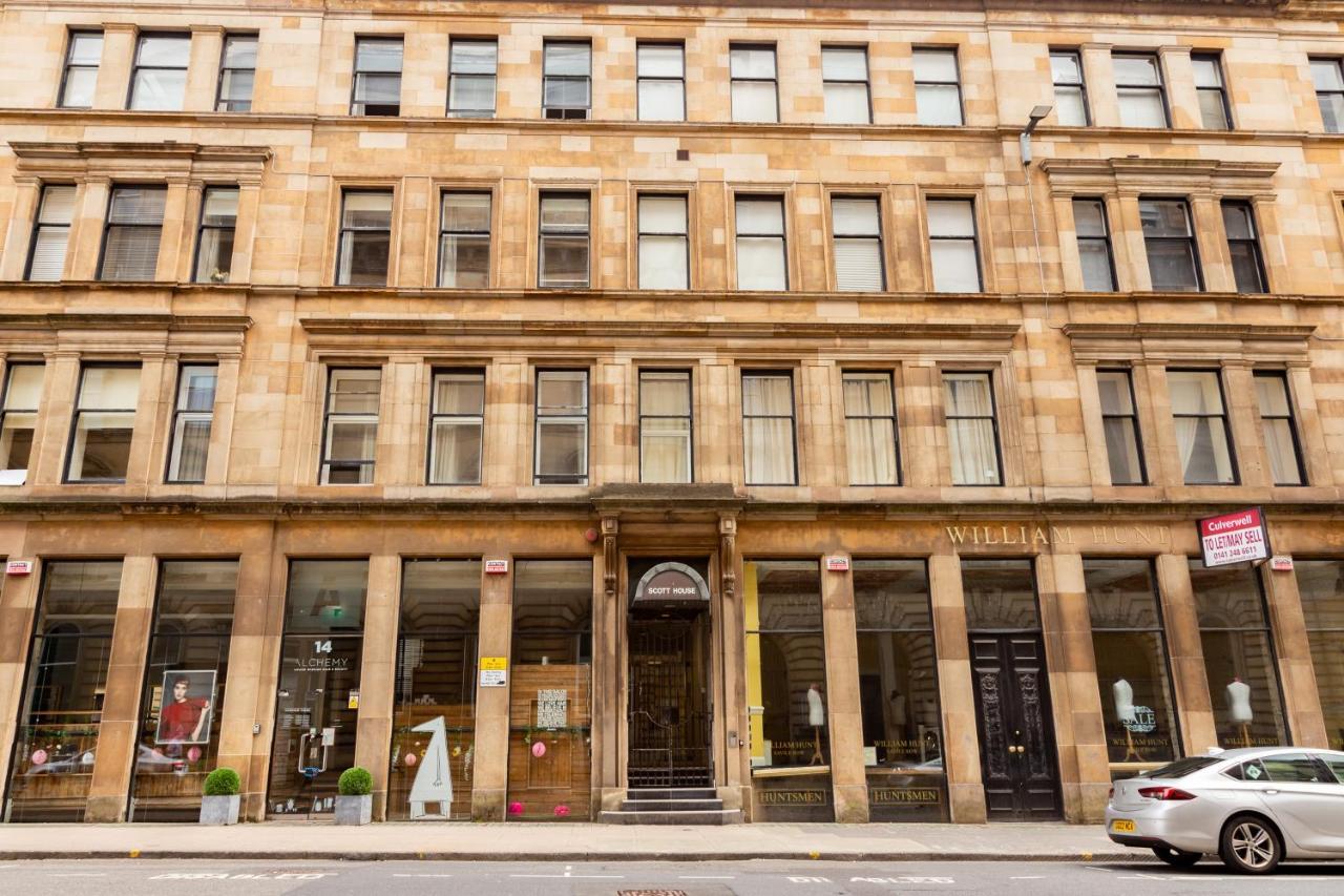 Modern Merchant City Apartment By George Square Glasgow Ngoại thất bức ảnh
